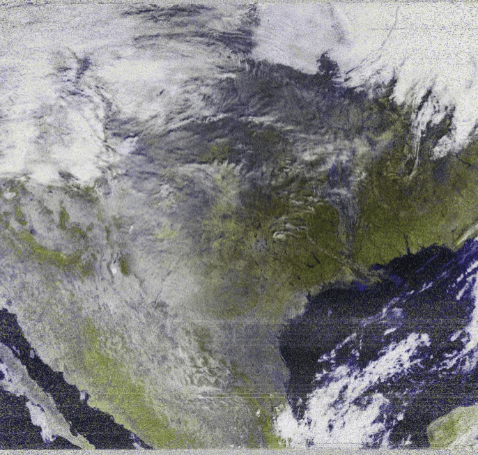 NOAA satellite data collected during payload tests